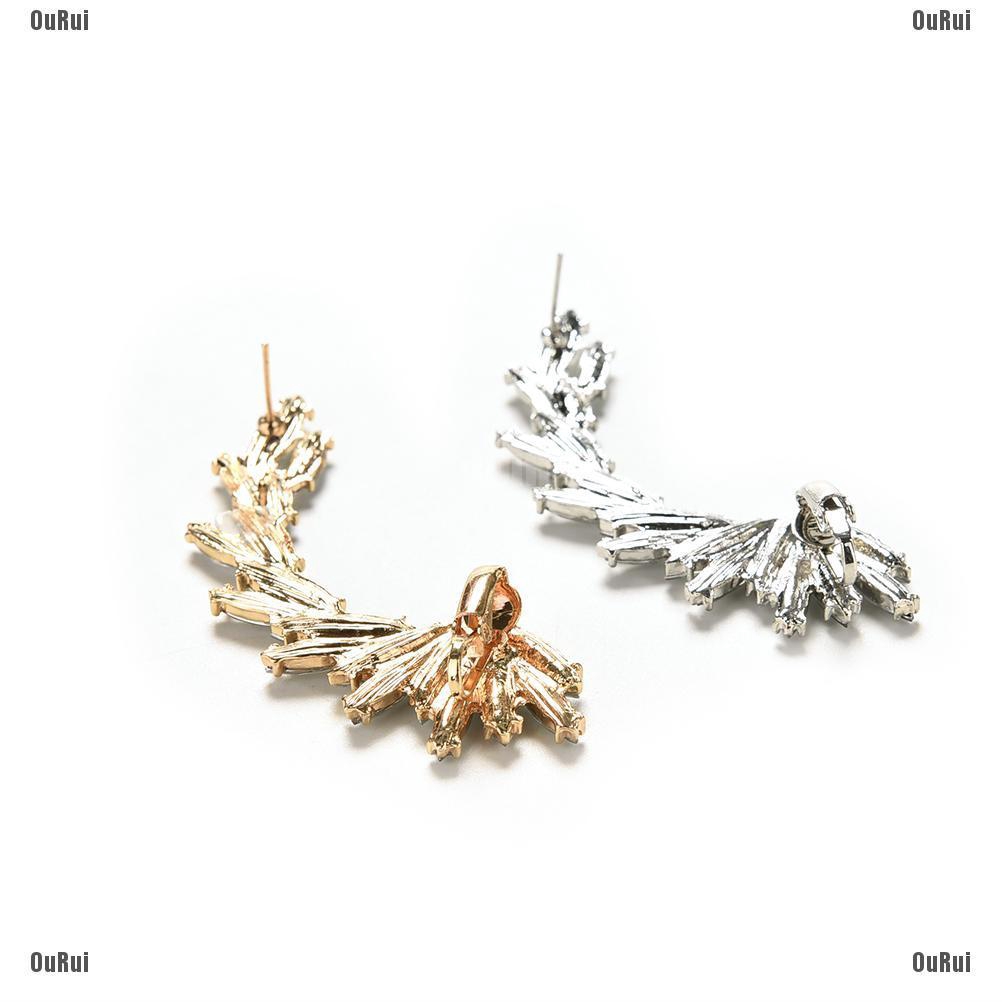 (FCC) Bông Tai Đính Đá Thời Trang Dành Cho Nữ