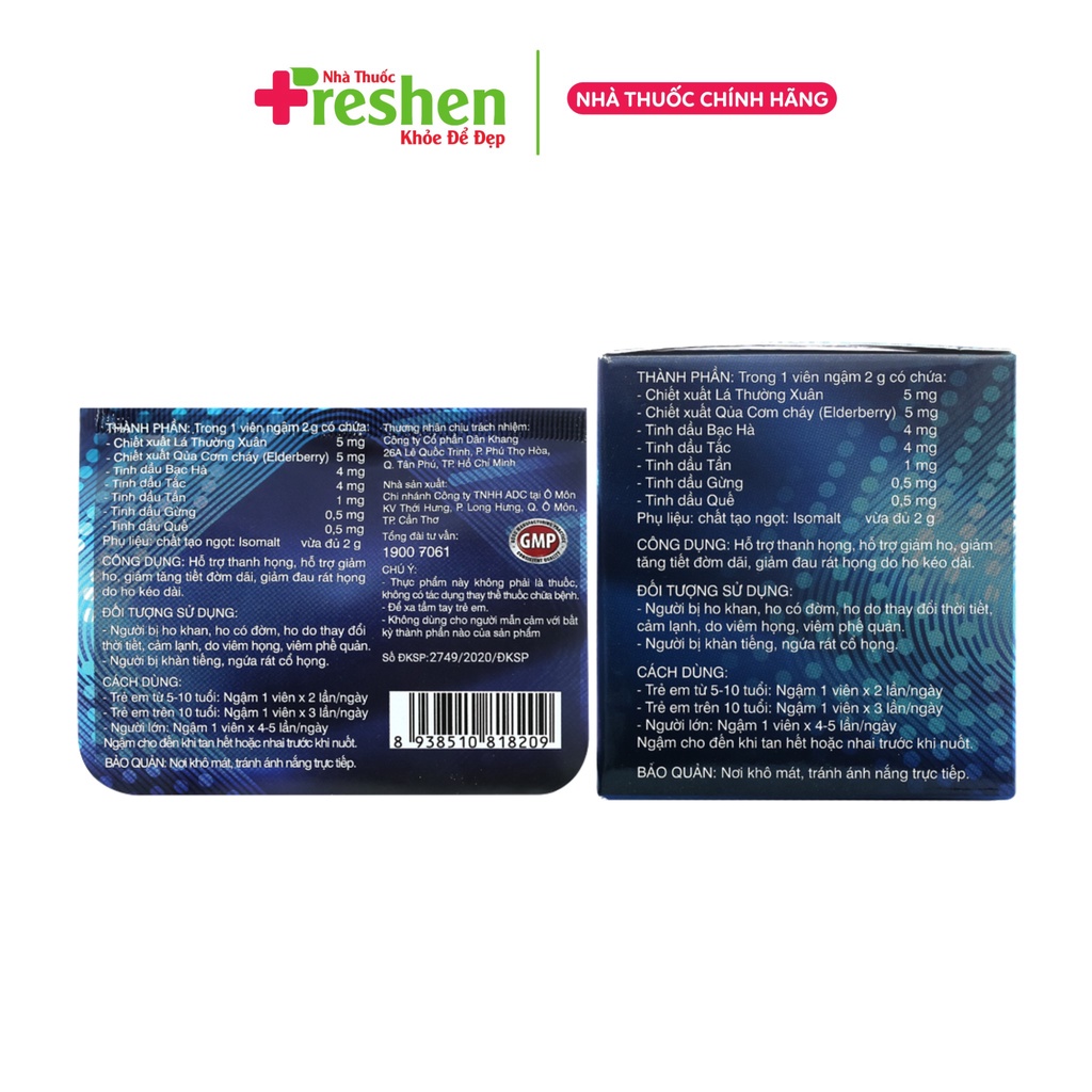 Viên ngậm Hotexcol – Hỗ trợ giảm ho hiệu quả