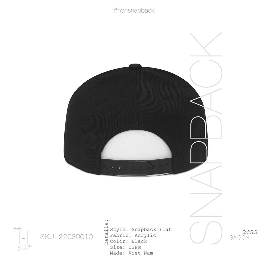 Mũ snapback thời trang nam màu đen cao cấp logo FOX màu đen hàng chất lượng tiêu chuẩn xuất khẩu khóa gài bấm