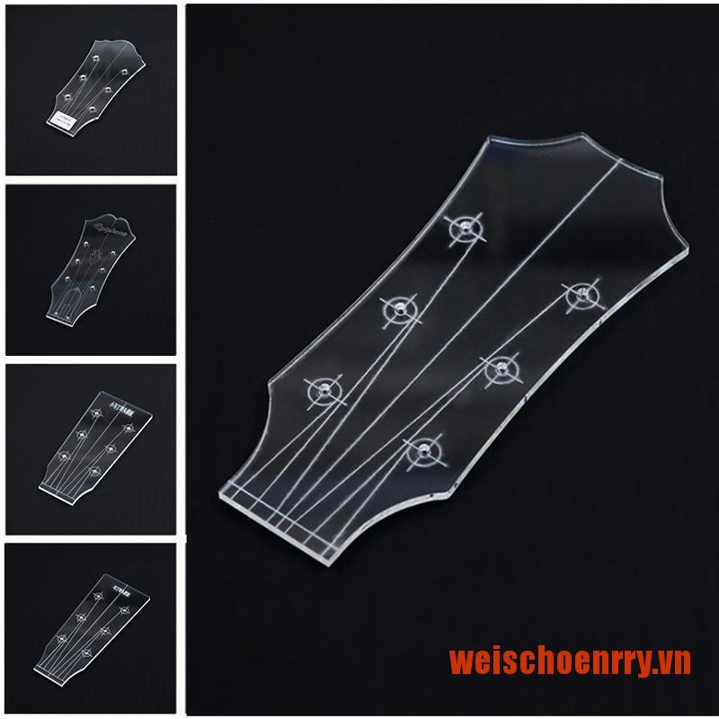 Hoenrry Guitar Head Template Ukulele Transparent Acrylic Template Guitar Making Mol