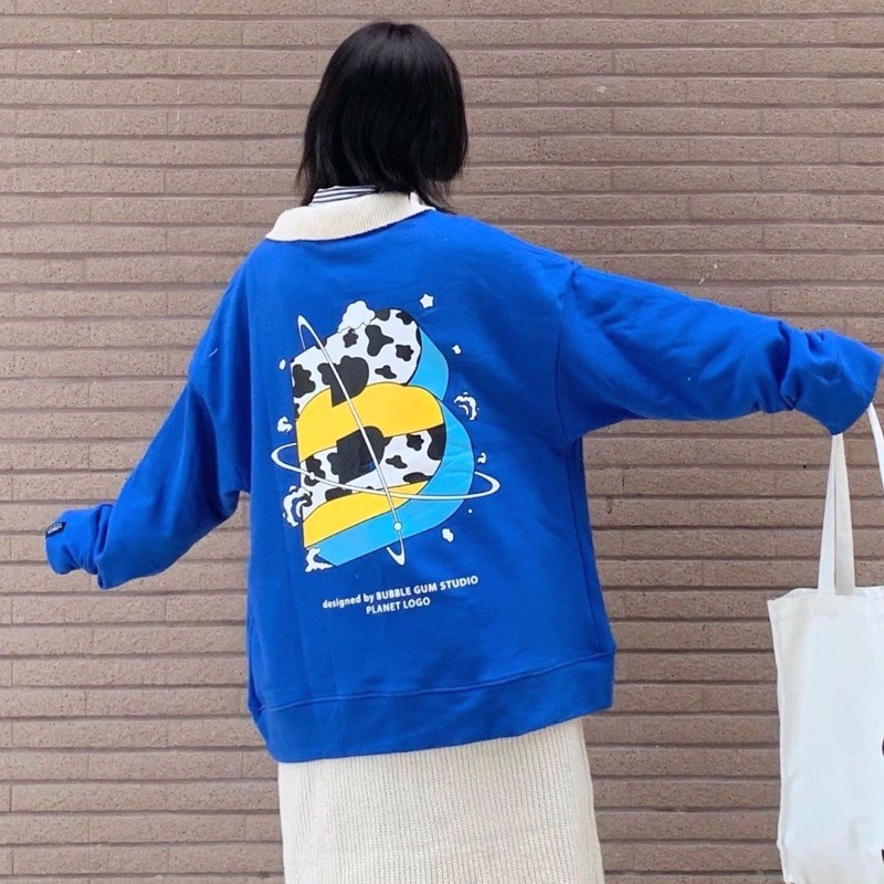 Áo Sweater chữ B planet logo - by Bubble Gum Studio | BigBuy360 - bigbuy360.vn