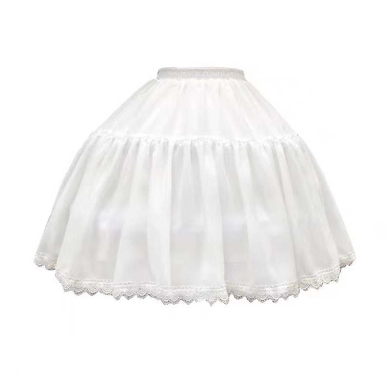 Ivy Vòng Tay Petticoat Nhiều Lớp Màu Trắng Mini Họa Tiết Hoa Cho Bé Gái Mặc Trong Đám Cưới