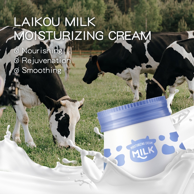 Kem Sữa LAIKOU Dưỡng Ẩm Làm Sáng Da Khô 55g
