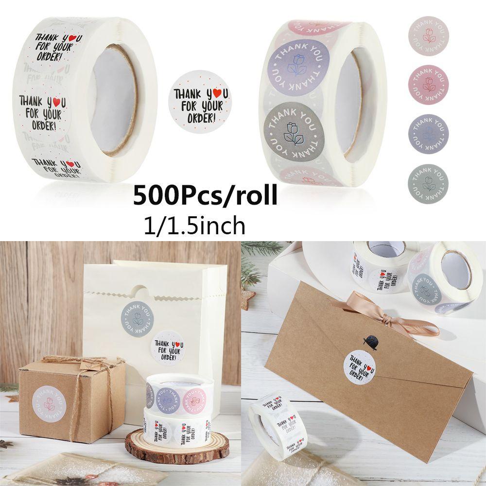 PISTA Cuộn 500 Miếng Dán Trang Trí Hộp Bánh Xinh Xắn
