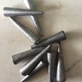 Combo 2kg chì câu cá, phao 3 màu trung đại