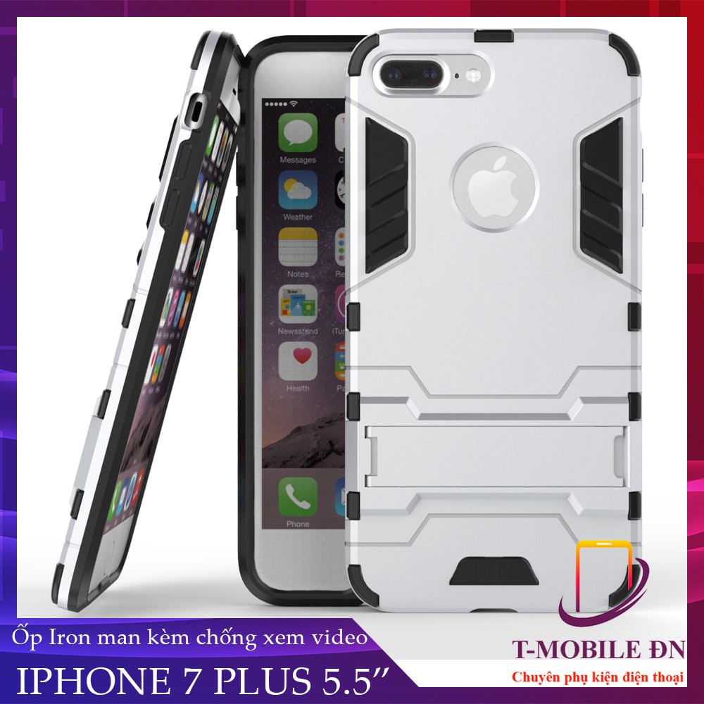 Ốp lưng iPhone 6 6s Plus 7 8 Plus iPhone X XR XS Max iron man chống sốc bảo vệ camera