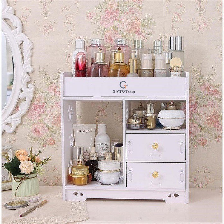 Kệ đựng mỹ phẩm nhà tắm họa tiết dấu chân KMP16
