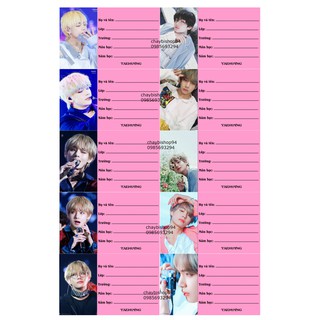 NHÃN VỞ BTS