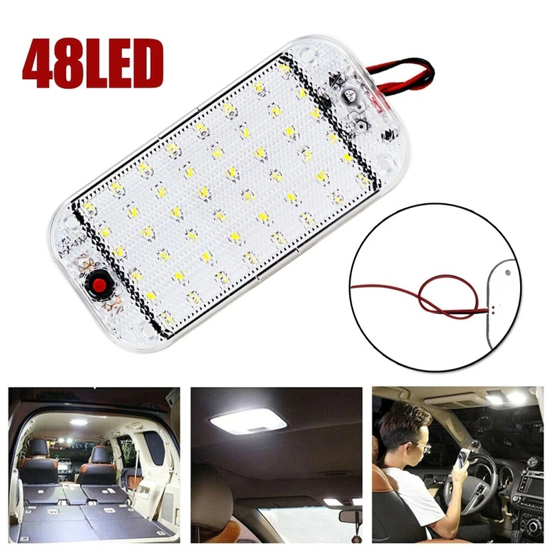 1 Bộ Đèn LED Siêu Mỏng Hình Vỏ Sò Pha Lê Chuyên Dụng Cho Xe Hơi