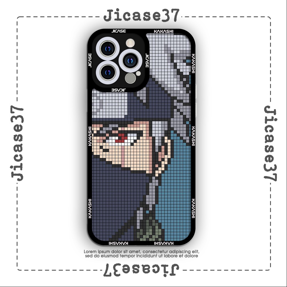 Ốp lưng iphone cạnh vuông Jicase Kakashi Naruto anime 6plus/6s/6splus/7/7plus/8/8plus/x/xs/11/12/pro/max/plus/promax