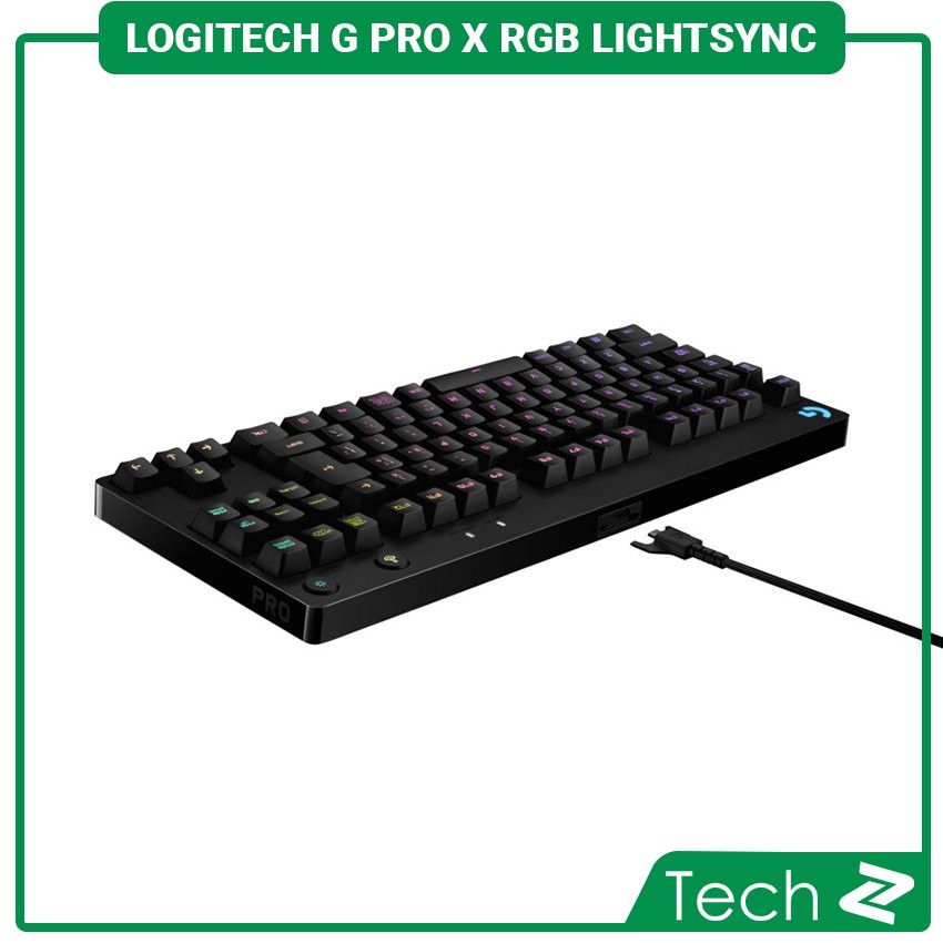 Bàn phím cơ Logitech G Pro X RGB Lightsync GX Clicky Blue Switch