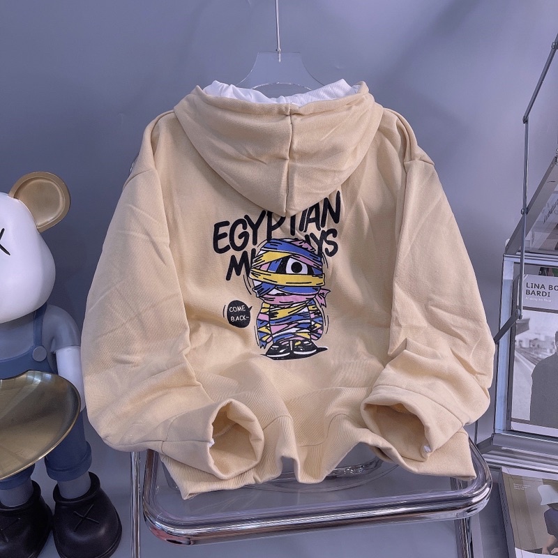 Áo Khoác Nỉ Unisex Hình Xac-uop Siêu Đẹp_Chất Nỉ Ngoại Bông Dày Mịn Không Xù Lông_Áo Khoác Unisex Form Rộng &lt; 65kg_AK35