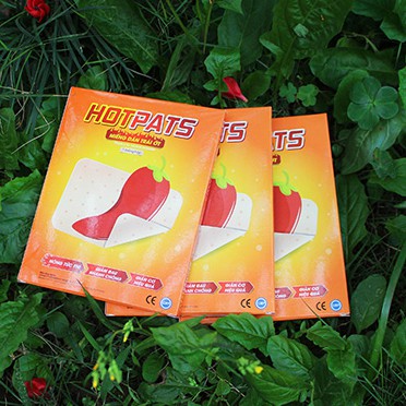Miếng dán trái ớt Hotpats hỗ trợ giảm đau cơ, đau vai, giảm sưng bầm tím tác dụng trong 12h (7 miếng)