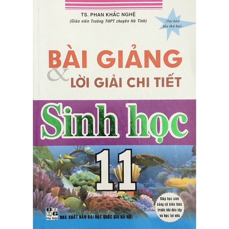 Sách - Bài Giảng Và Lời Giải Chi Tiết Sinh Học Lớp 11