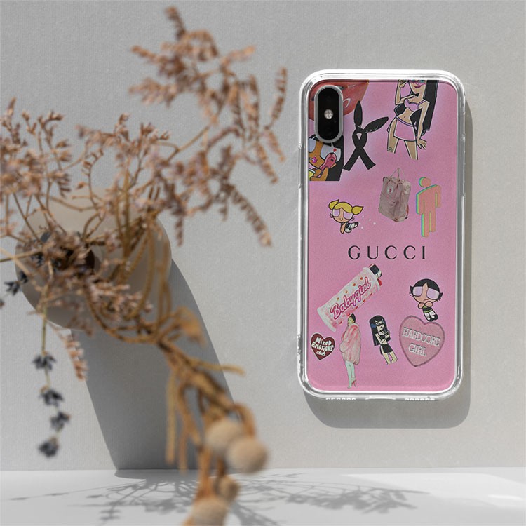 Ốp lưng GUCCI hồng Hardcore trộn lẫn cảm xúc cho Iphone 5 6 7 8 Plus 11 12 Pro Max X Xr SUPPOD00003