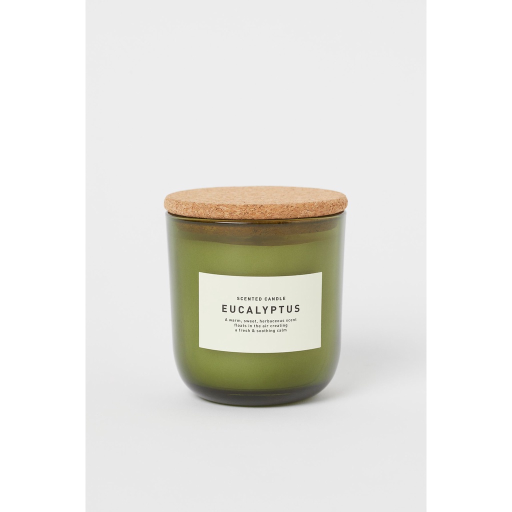 [Nến HM xịn] Nến thơm H&amp;M candle cup cao cấp, hàng full box xuất chuẩn mùi hương gỗ Mahogany