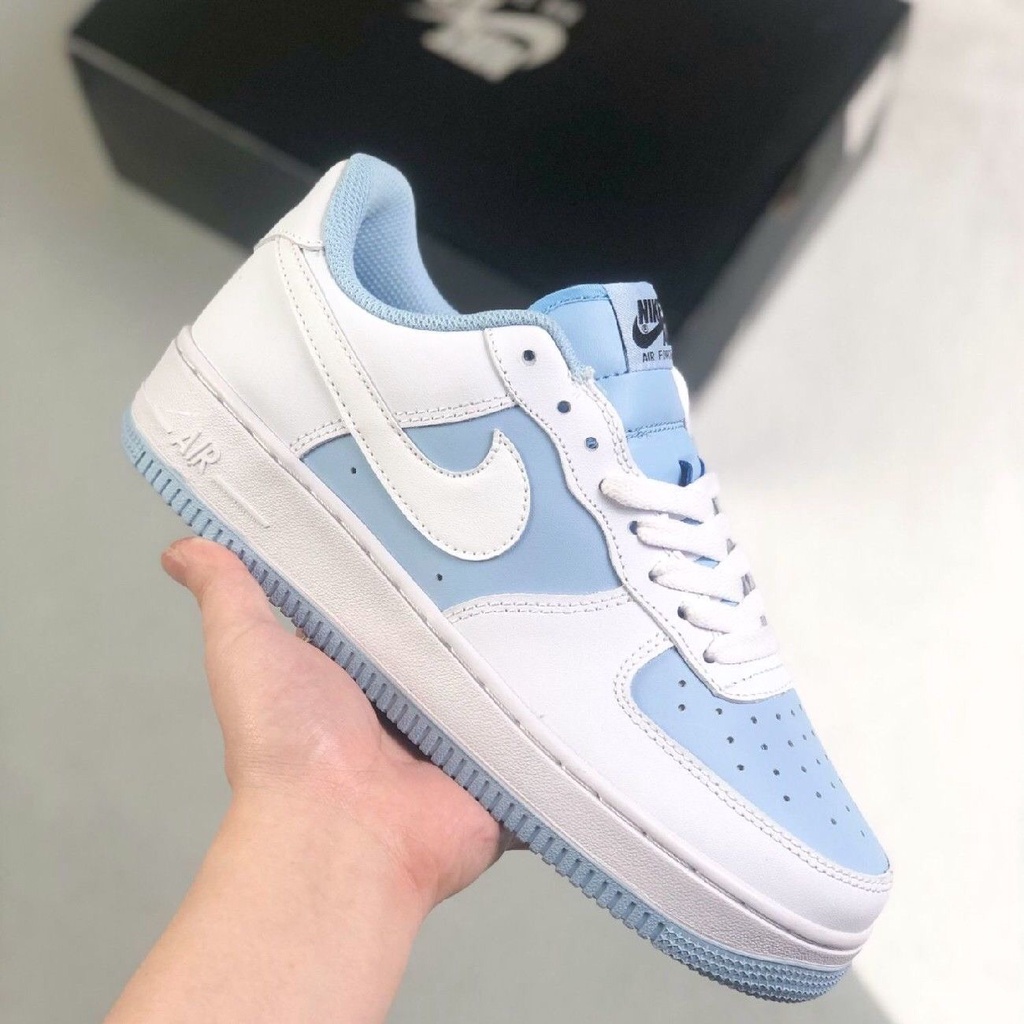 🌸Siêu Hot🌸 Giày Sneaker  AF1 Khoai Môn Trắng Xanh Kem Cream Cao Cấp Nam Nữ Full Size Đầy Đủ Bill + Box