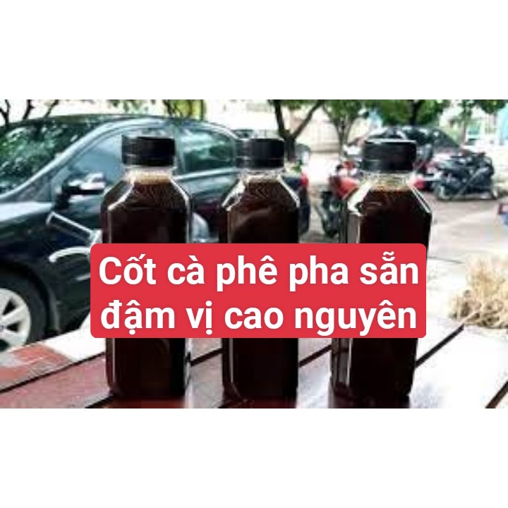 Chai cốt cà phê pha sẵn nguyên chất đạm vị cao nguyên