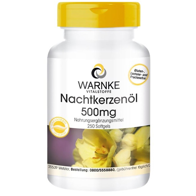 Tinh dầu hoa anh thảo Warnke Nachtkerzenol 500mg lọ 250 viên của Đức