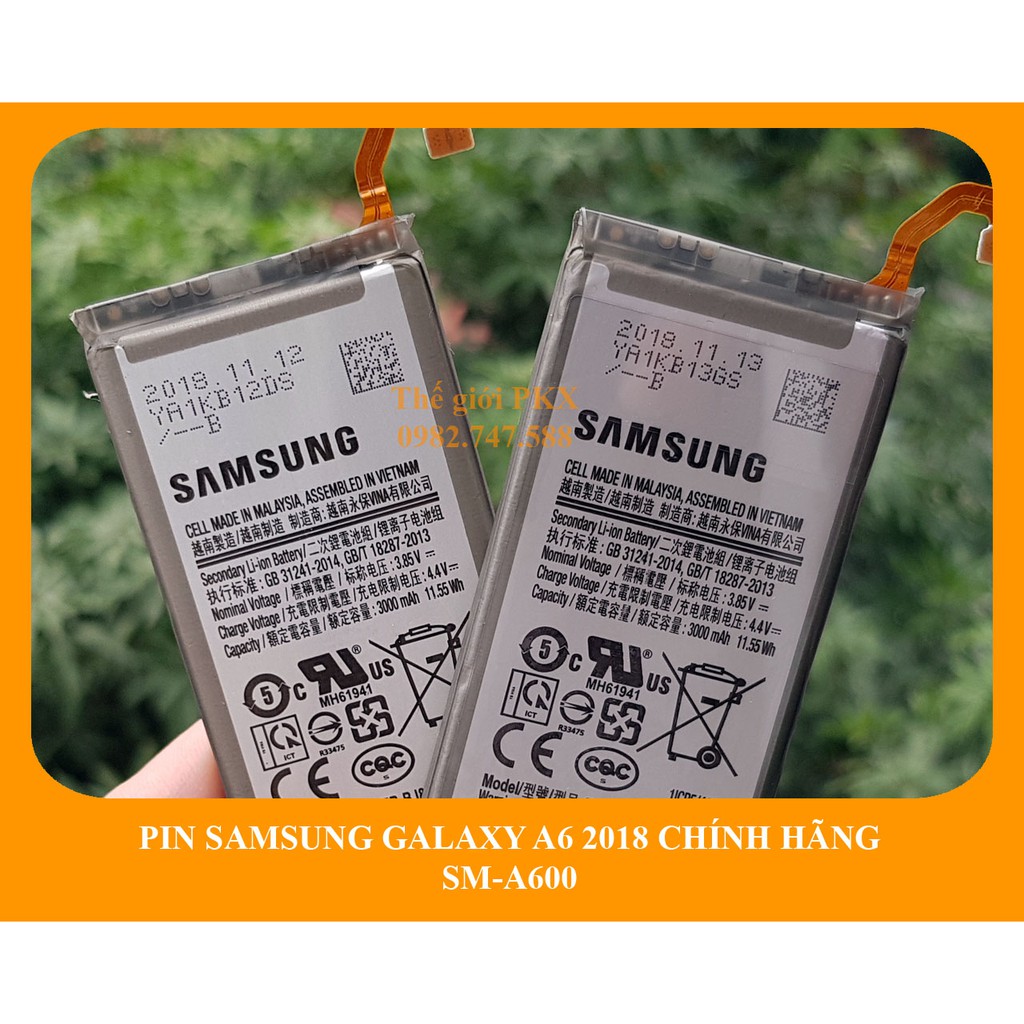 Pin Samsung A6 2018 chính hãng A600 | Samsung J8 2018 J800 | Phát hiện hàng giả đền 20 lần giá trị sản phẩm