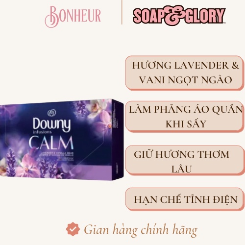 GIẤY THƠM QUẦN ÁO VÀ LÀM MỀM VÀI DOWNY CALM (Có tách lẻ)