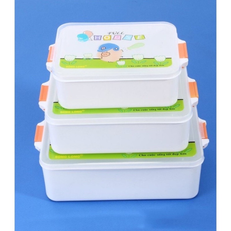 Bộ 3 Hộp Lạnh Thái Song Long 2047 - Bộ 3 Hộp Đựng Thực Phẩm Hàng Chính Hãng An Toàn Cho Sức Khoẻ - Gia Dụng Jumi