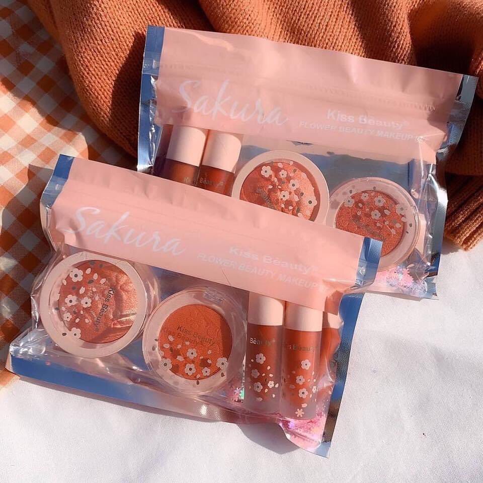 🌸SET 4 SẢN PHẨM HOA ANH ĐÀO Kiss Beauty🌸