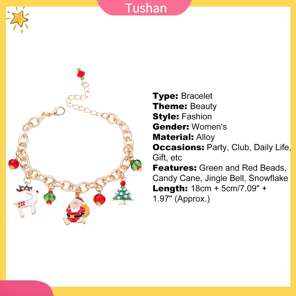 Lắc Tay Nữ Mặt Hình Cây Thông Noel