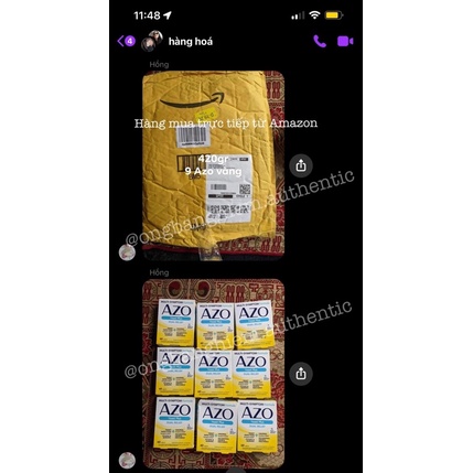 Azo Yeast Plus Hộp Vàng 60 viên hỗ trợ giảm triệu chứng nấm