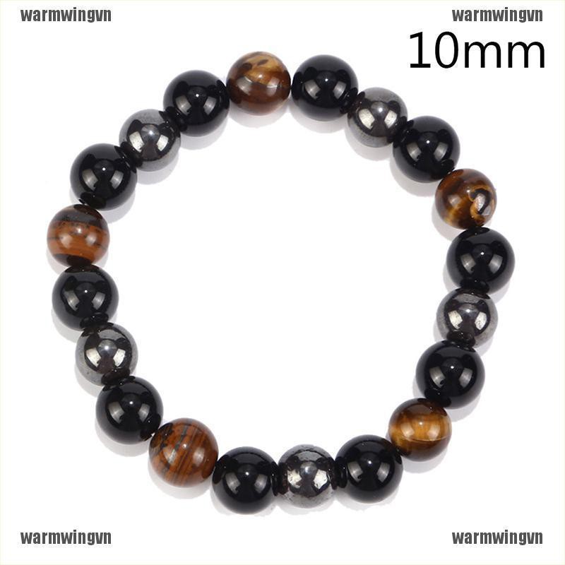 Vòng Tay Chuỗi Hạt Đá Hematite Nam Châm Chăm Sóc Sức Khỏe Cho Nam