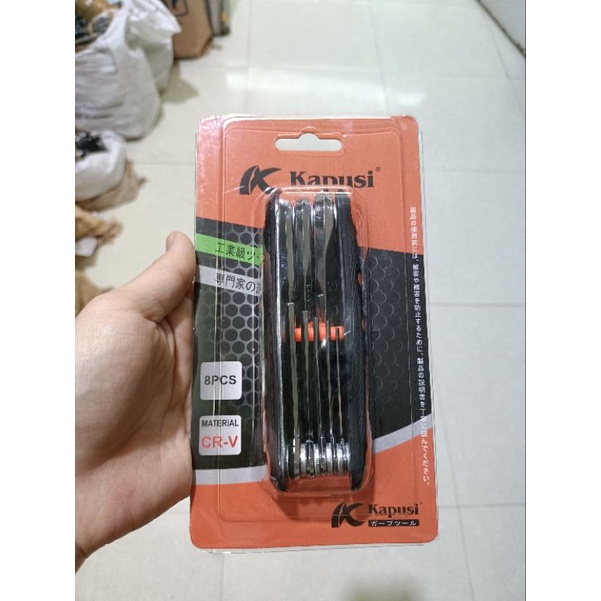 Bộ Lục Giác Gấp Gọn 8 Chi Tiết Hiệu LS Và KAPUSI