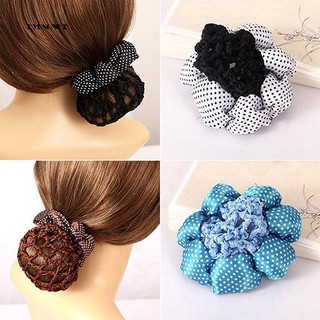 Lưới búi tóc trẻ trung hoạ tiết chấm bi dễ thương 10cm