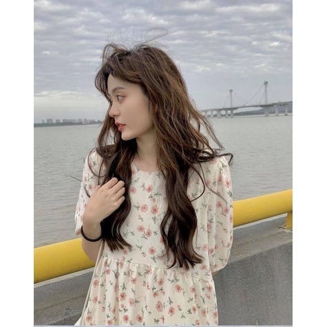 Đầm/váy Babydoll Hoa Nhí Tay Bồng Hoa Hồng, Hoa Cúc - V106