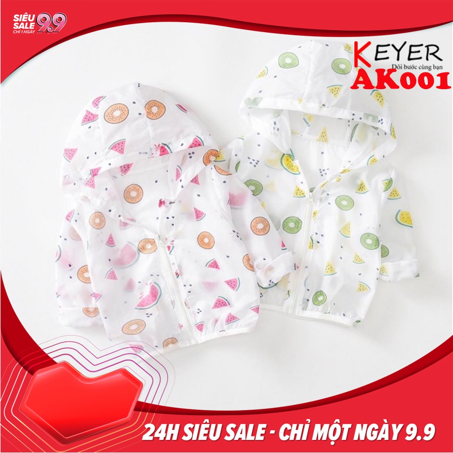 FREESHIP 99K_ÁO KHOÁC CHỐNG NẮNG CHO BÉ TRAI VÀ BÉ GÁI - KEYER SHOP