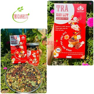 ❤️ Trà Gạo Lứt Xạ Đen Đậu Đen (Hộp LỚN 800g) ❤️