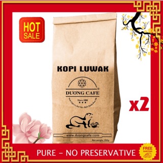 [2 gói] Cà phê rang xay nguyên chất Chồn Kopi Luwark - Thơm ngon, đặc biệt 150g /gói - DƯƠNG CAFE