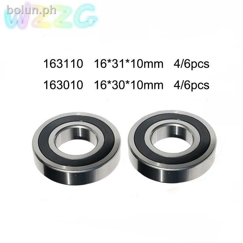2 / 4 cái 163110-2RS 163110 Vòng bi WZZG 16x31x10mm 6002 2RS trục xe đạp sửa chữa vòng bi không tiêu
