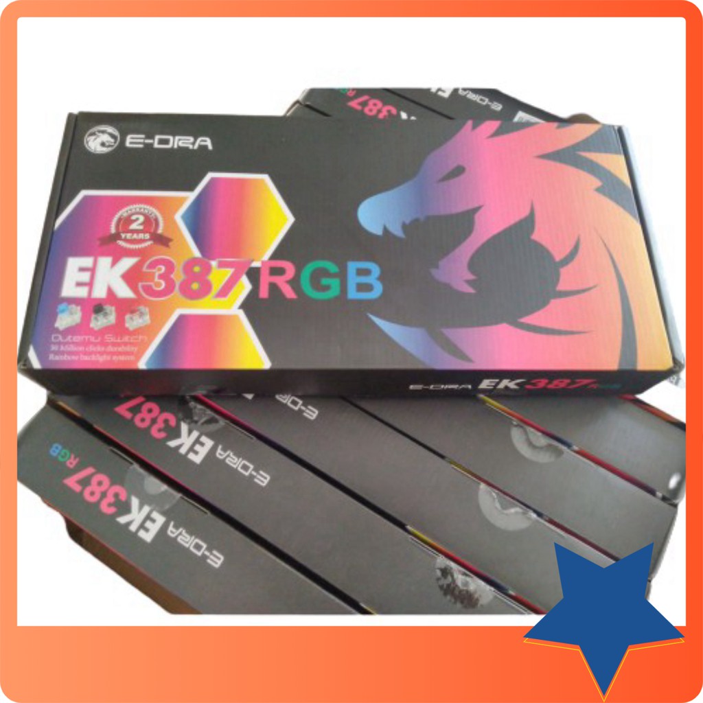 Bàn phím cơ E-Dra EK387 RGB, bàn phím gaming edra EK387 led RGB | BigBuy360 - bigbuy360.vn