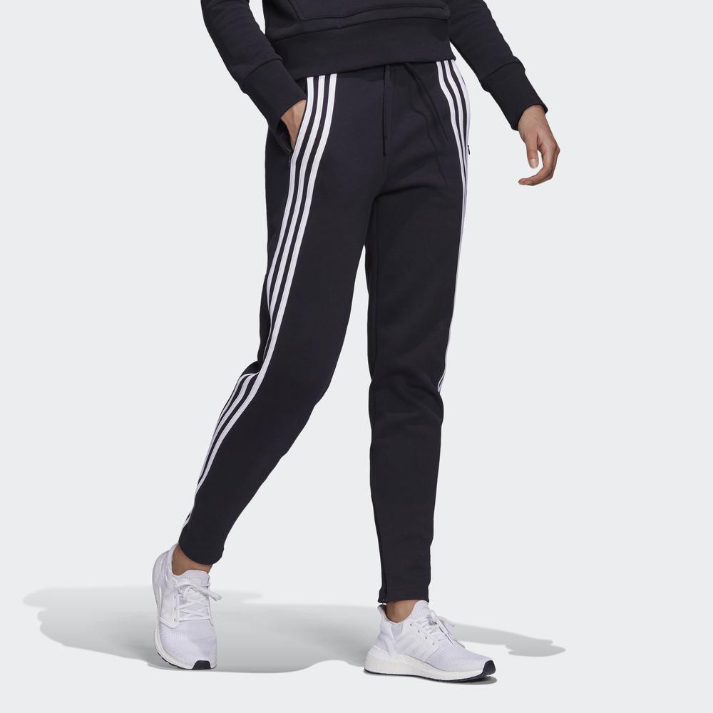 Quần adidas NOT SPORTS SPECIFIC Nữ Khóa Kéo Vải Dệt Kim Đôi 3 Sọc Màu Đen FR5114