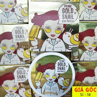 Mặt nạ mắt collagen DewyTree prime gold snail eye patch