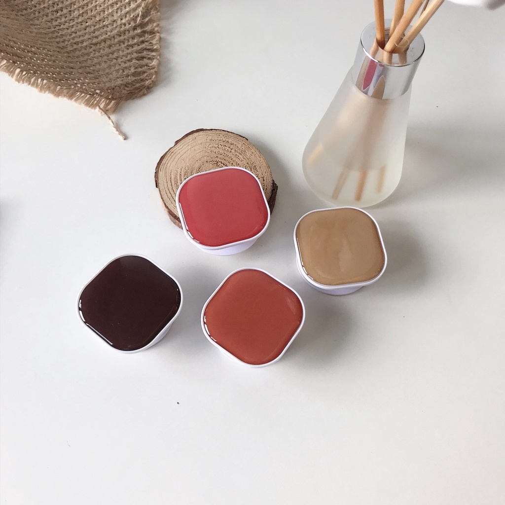 Giá đỡ điện thoại túi khí màu trơn kiểu dáng phong cách retro Hàn Quốc