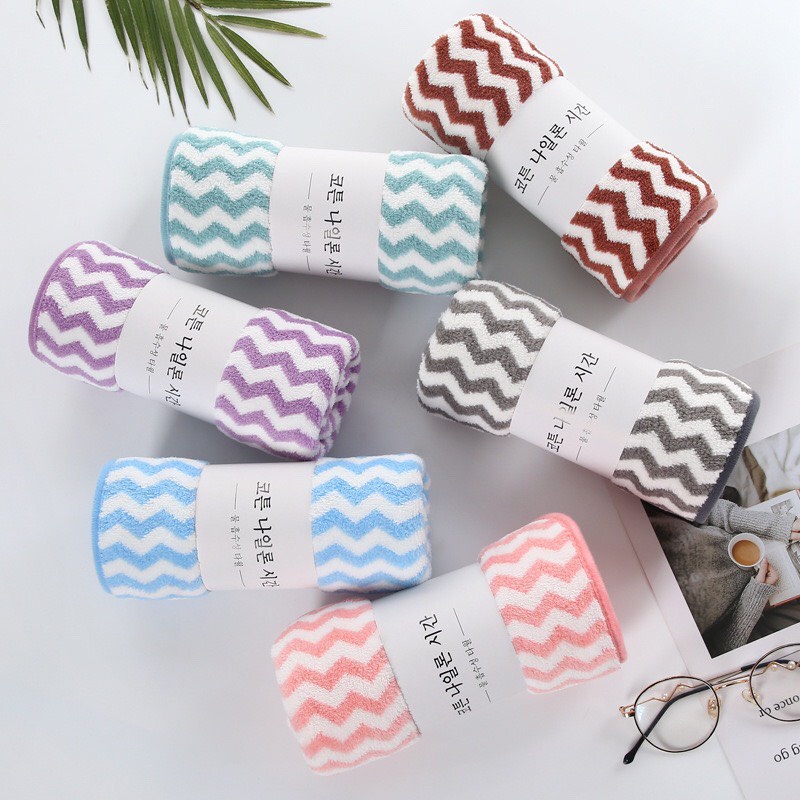 Khăn mặt Hàn Quốc cao cấp 5 màu bông mềm Cực thích , mềm mại dịu êm dùng được cho bé sơ sinh.