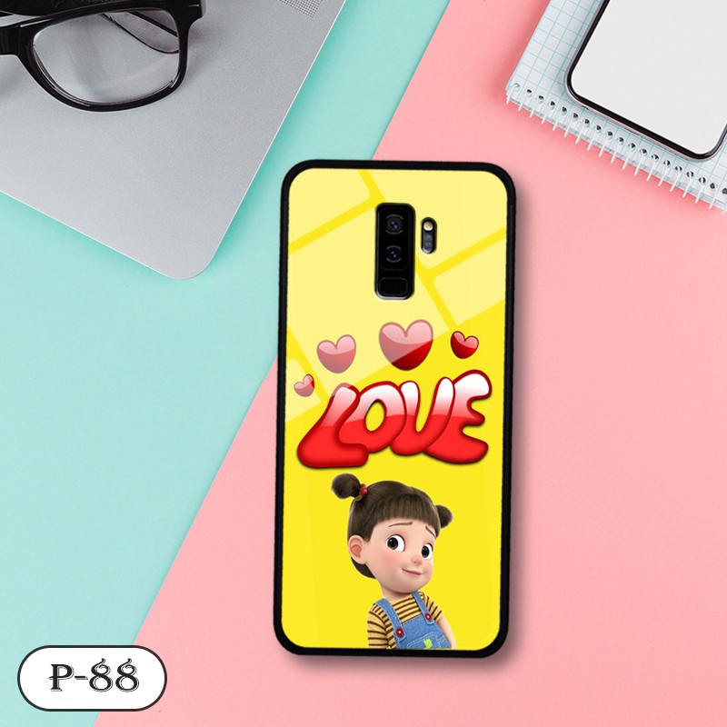 [Mã ELORDER5 giảm 10K đơn 20K] Ốp kính in hình cute Samsung S9 Plus