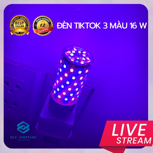 ĐÈN LED TIKTOK - LIVESTREAM ĐỔI 3 MÀU CHUYÊN NGHIỆP
