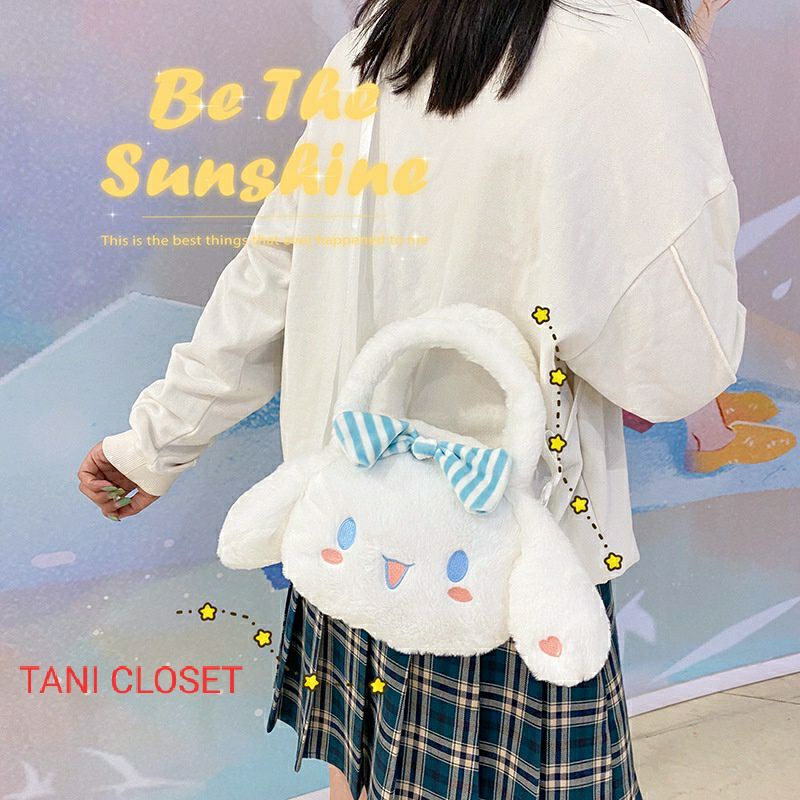 Túi đeo chéo/ Túi xách Cinnamoroll Đính Nơ Sọc