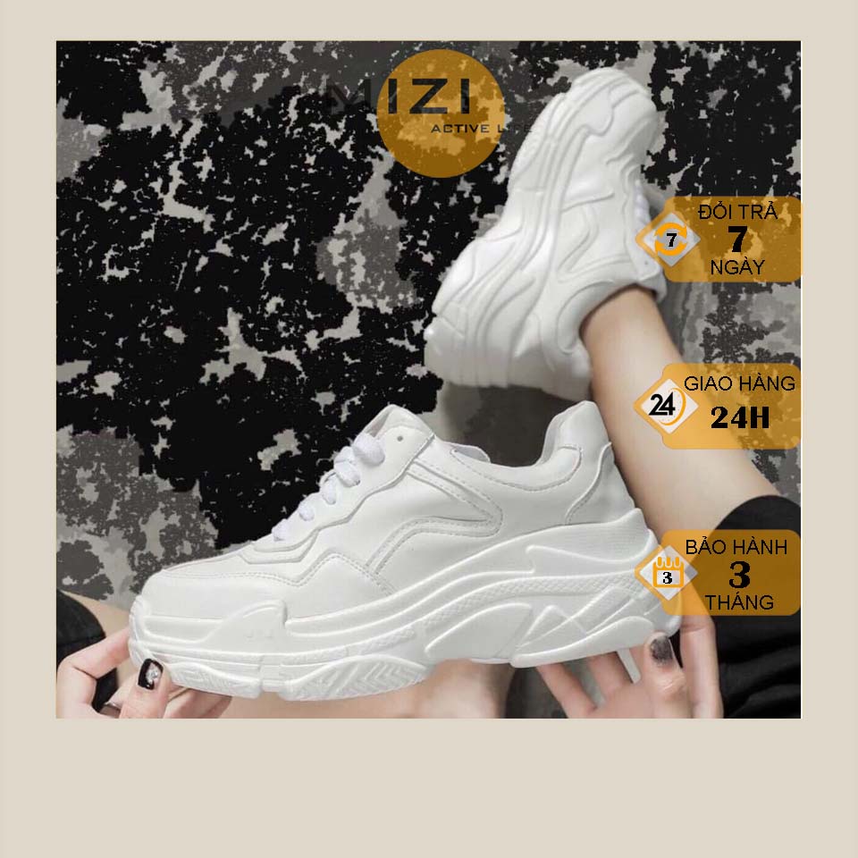 Giày thể thao nữ trắng, giày sneaker nữ độn đế giá rẻ ulzzang Hàn quốc TT23