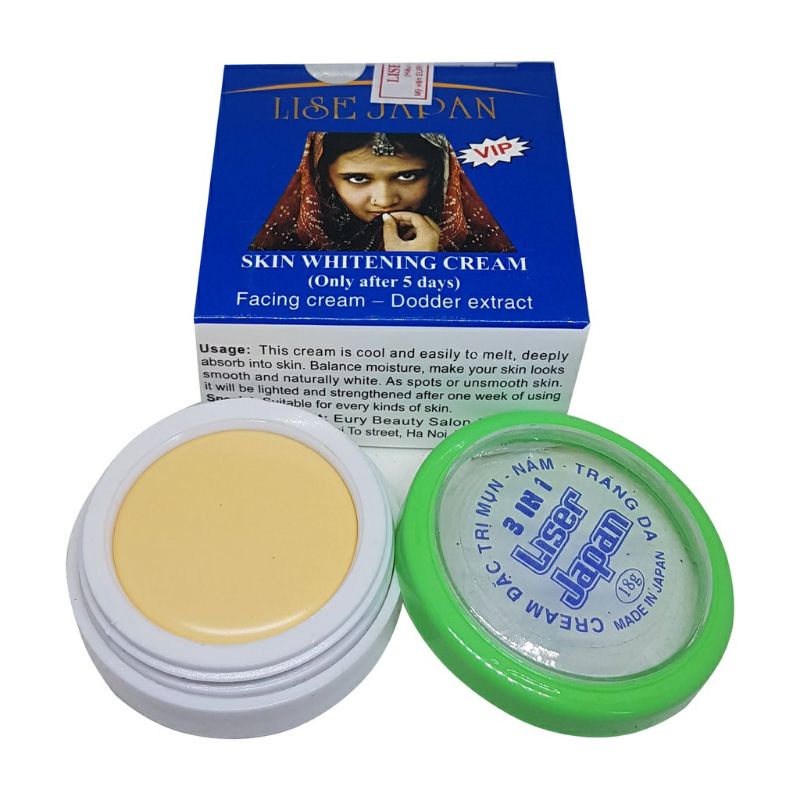 Kem Cô gái Ấn Liser Japan dưỡng da hủ 18g