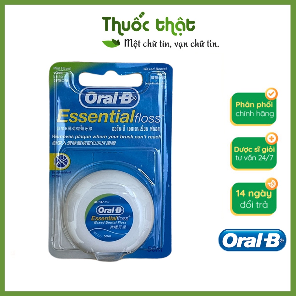 Chỉ Tơ Nha Khoa Oral-B Essential Floss 50m