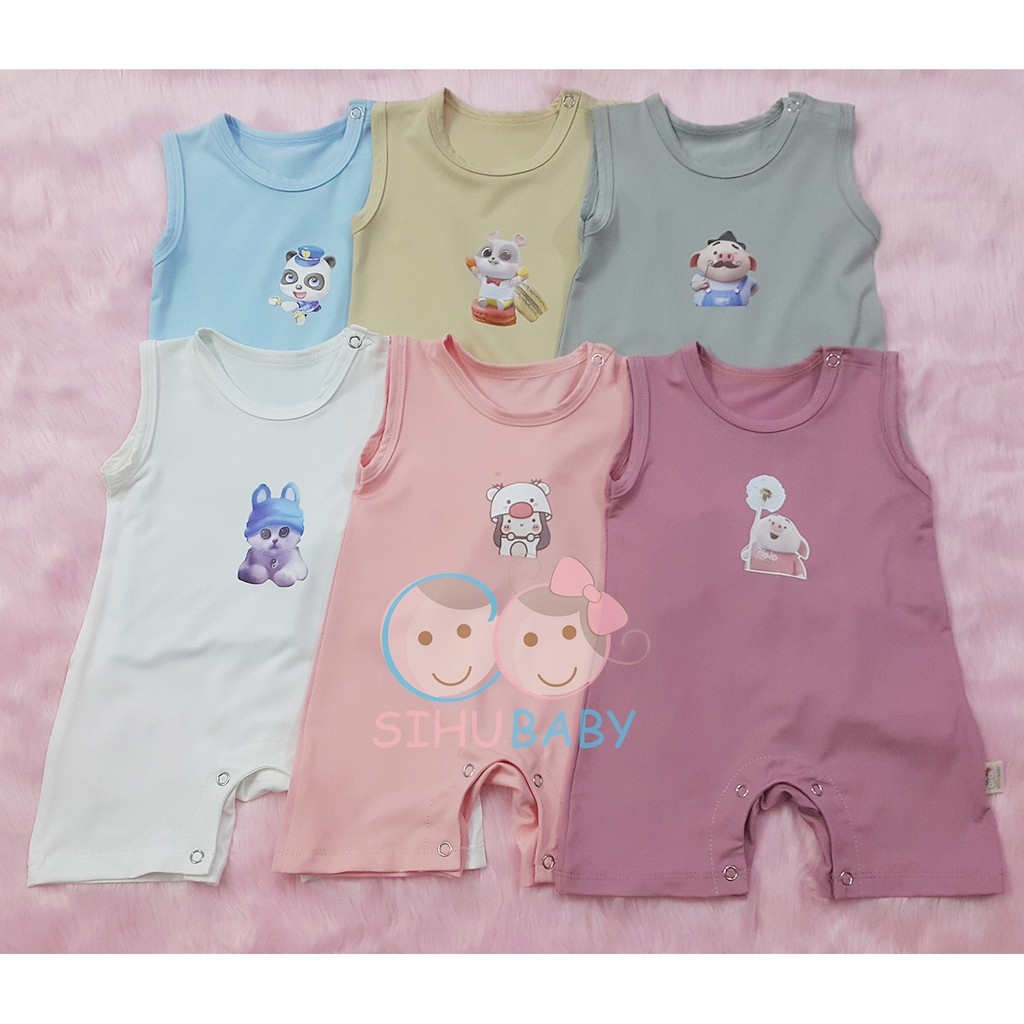 Body Sát Nách Cho Trẻ Sơ Sinh, Bé Trai Bé Gái (3 - 7 KG) [SiHu Baby Shop]