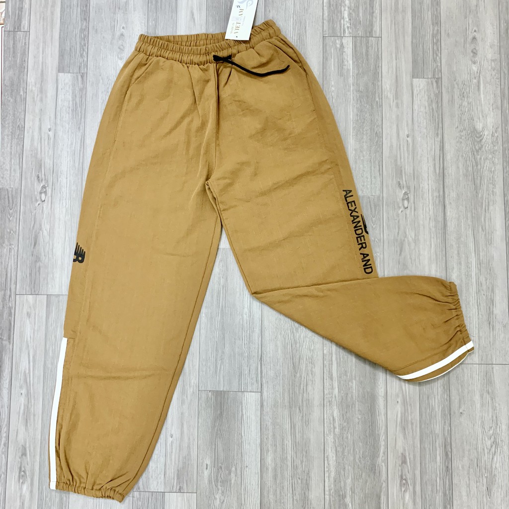 QUẦN THỂ THAO NỮ BO GẤU, CHẤT ĐŨI CÓ TÚI - QUẦN JOGGER NỮ CẠP CHUN ỐNG RỘNG Đủ SIZE-006 | BigBuy360 - bigbuy360.vn